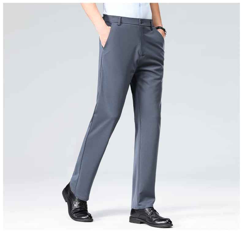 COMPRE 2 LEVE 3 | Calça Social Clássica Alfaiataria + Cinto de Brinde