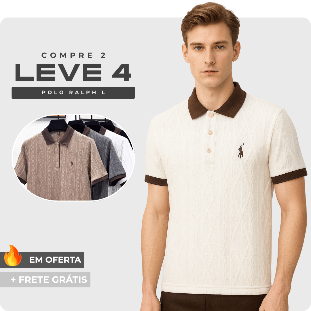 Compre 2 Leve 4 - Camisa Polo RL em Alto Relevo!